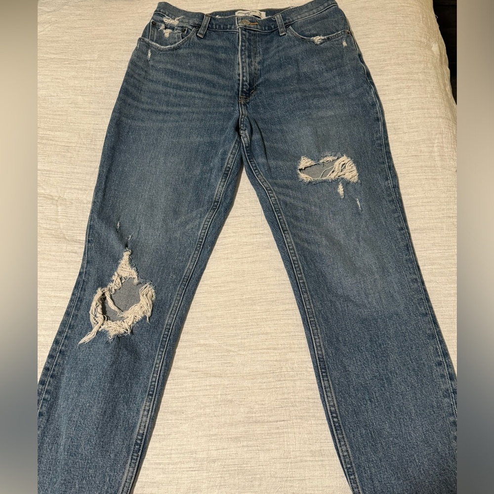 Abercrombie High Rise Mom Jeans